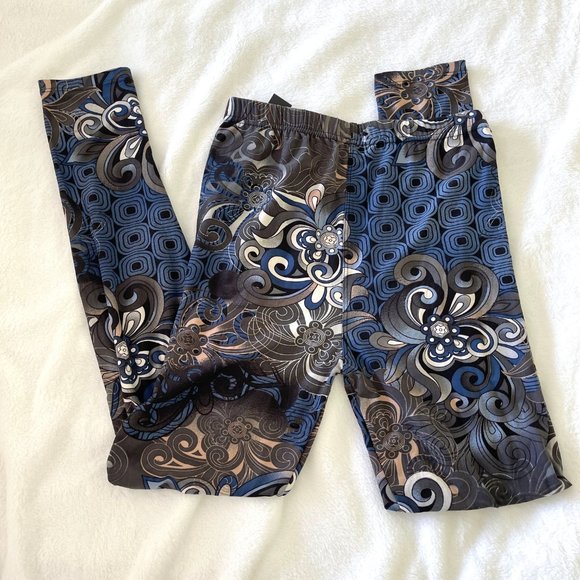 NWT Leggings Depot Floral Tights Leggings - Picture 2 of 3